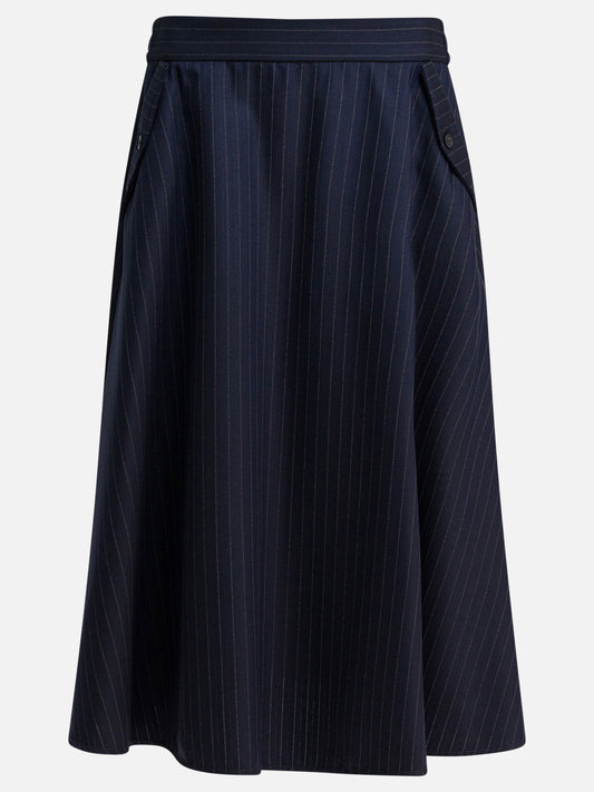 Gonne midi Pinstriped  Blu - Golden Goose Donna | VIETTI Online Store 
