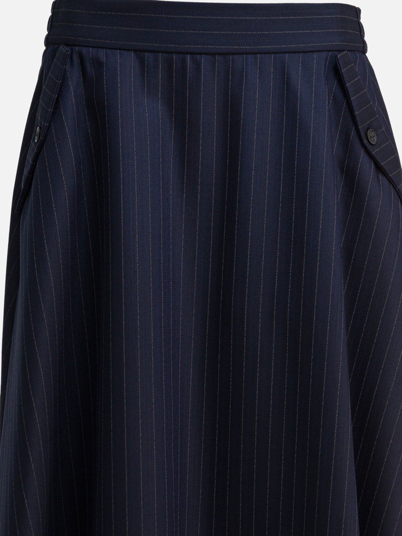 Gonne midi Pinstriped  Blu - Golden Goose Donna | PDP | VIETTI Online Store | thumbnail_3