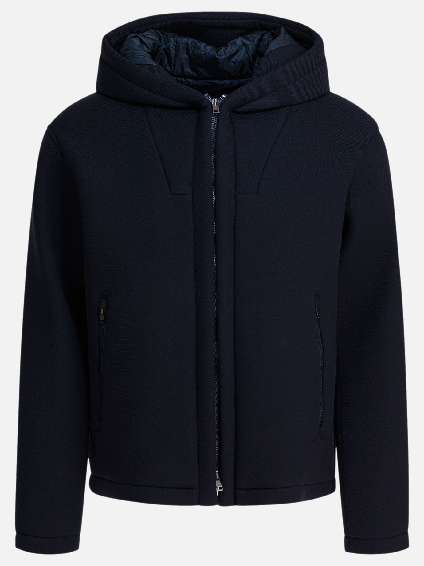 Short coats Solid colour  Blue - Herno Men | PDP | VIETTI Online Store | thumbnail