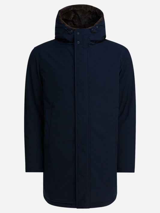 Long coats Solid colour  Blue - Herno Men | PLP | VIETTI Online Store 
