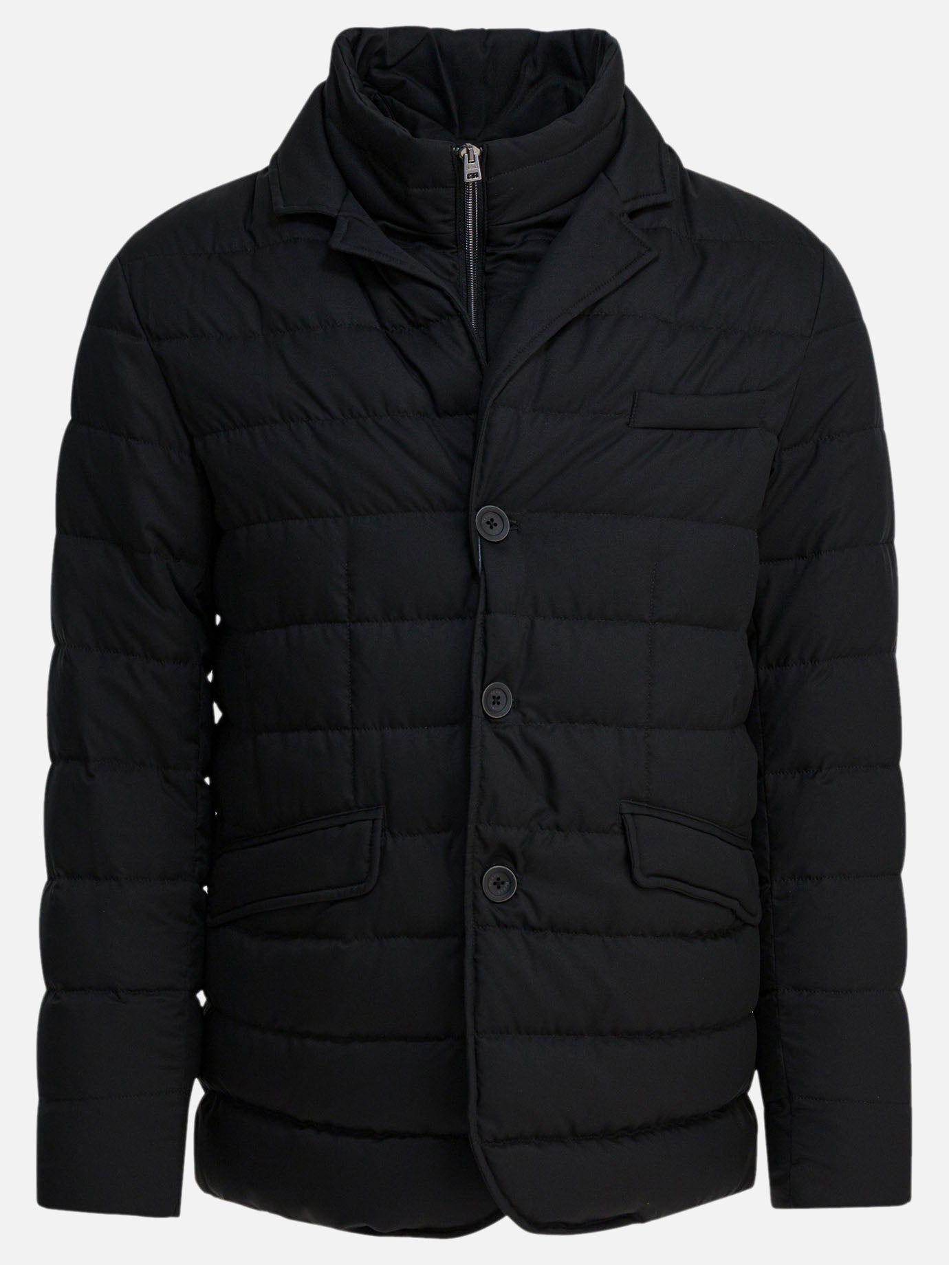 Down jackets Solid colour  Black - Herno Men | PDP | VIETTI Online Store | thumbnail