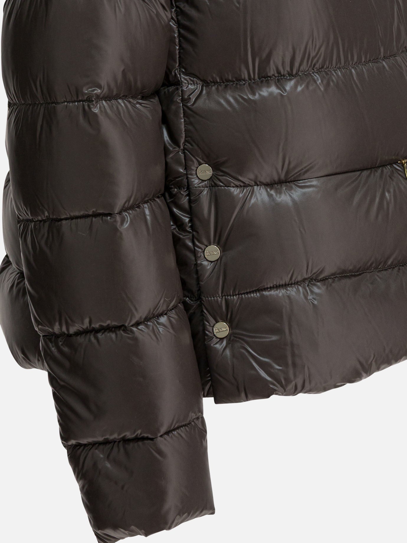 Down jackets Solid colour  Grey - Herno Women | PDP | VIETTI Online Store | thumbnail_4