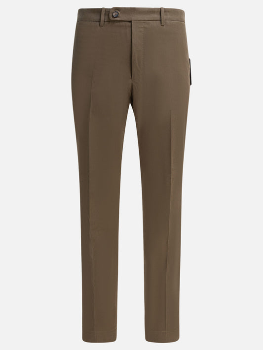 Pantaloni sartoriali Solid colour  Marrone - Incotex Uomo | VIETTI Online Store 
