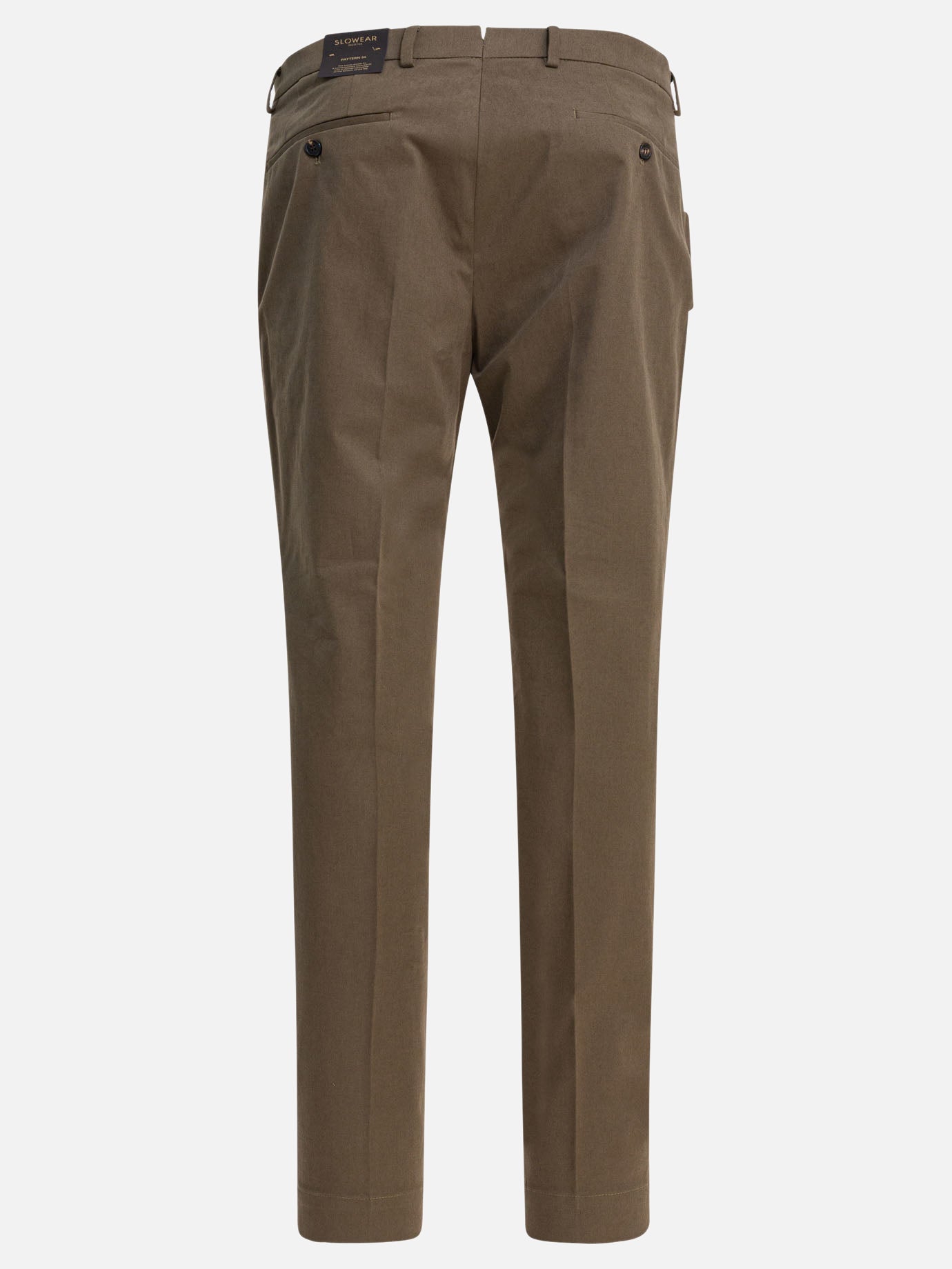 Pantaloni sartoriali Solid colour  Marrone - Incotex Uomo | PDP | VIETTI Online Store | Zoom-Modal_2
