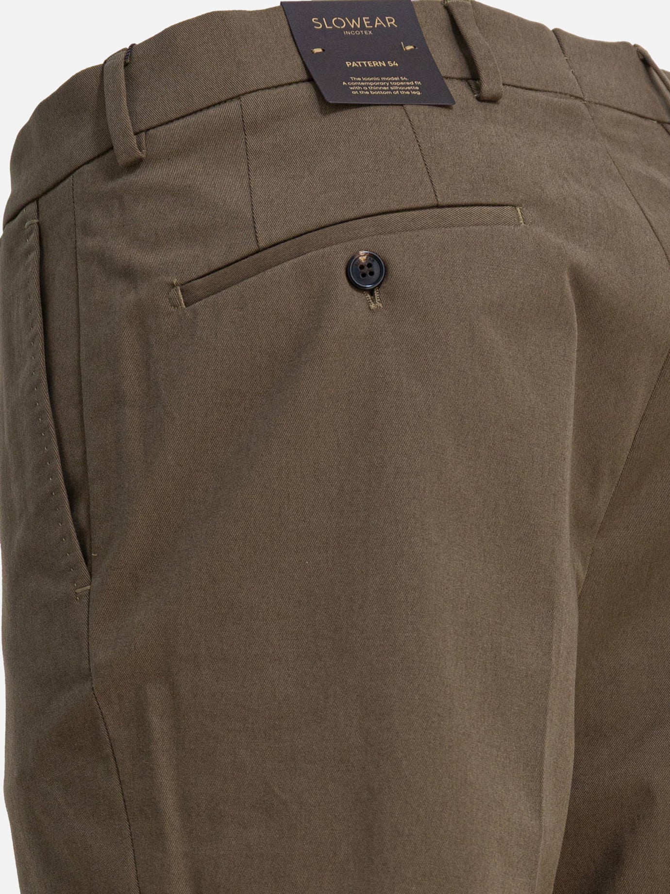 Pantaloni sartoriali Solid colour  Marrone - Incotex Uomo | PDP | VIETTI Online Store | thumbnail_4