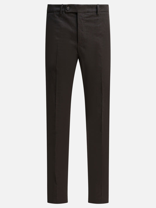 Pantaloni sartoriali Solid colour  Marrone - Incotex Uomo | VIETTI Online Store 
