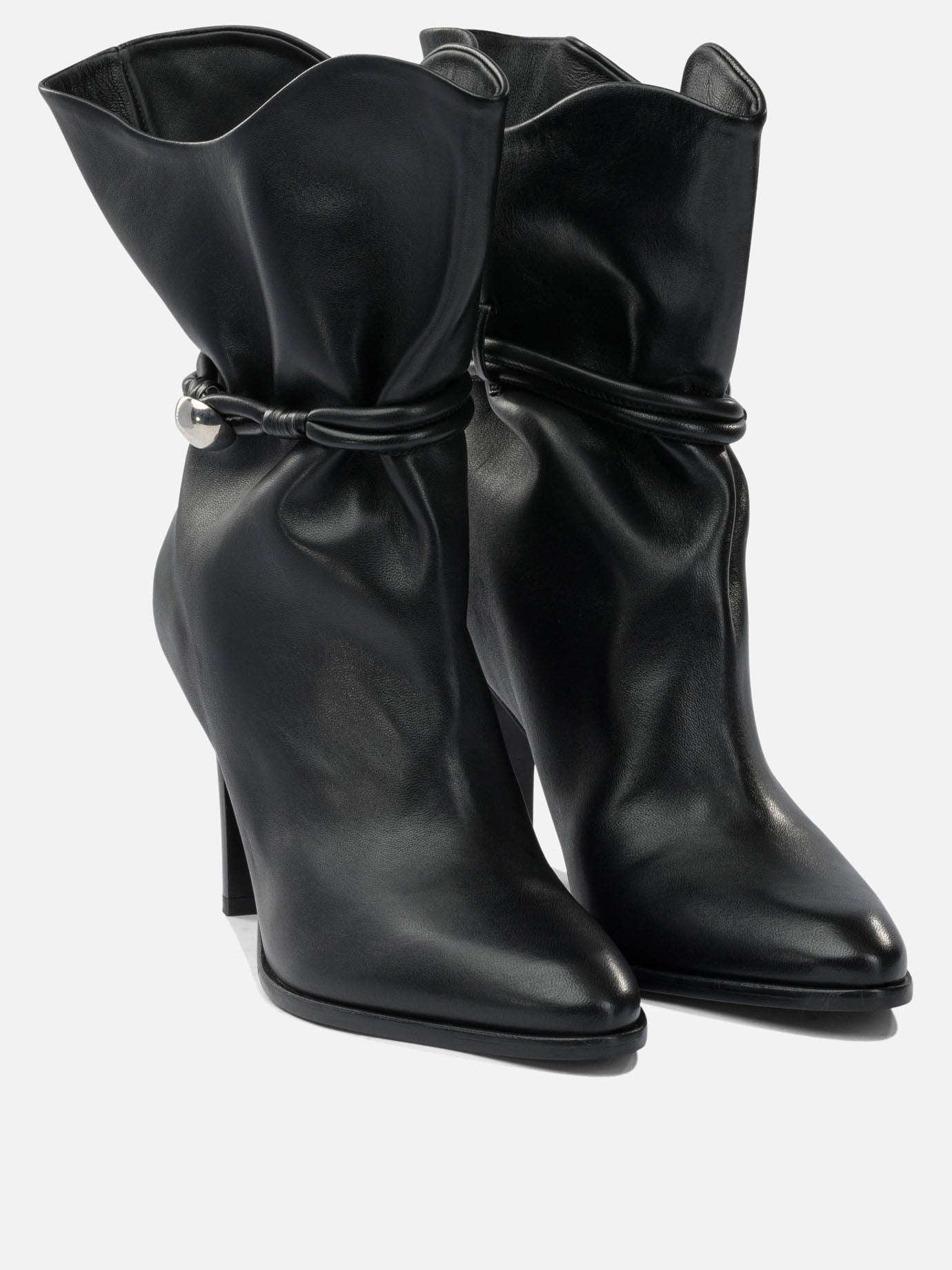 Pull-on boots 100% lamb leather - 100% leather  Black - Isabel Marant Women | PDP | VIETTI Online Store | Zoom-Modal_2
