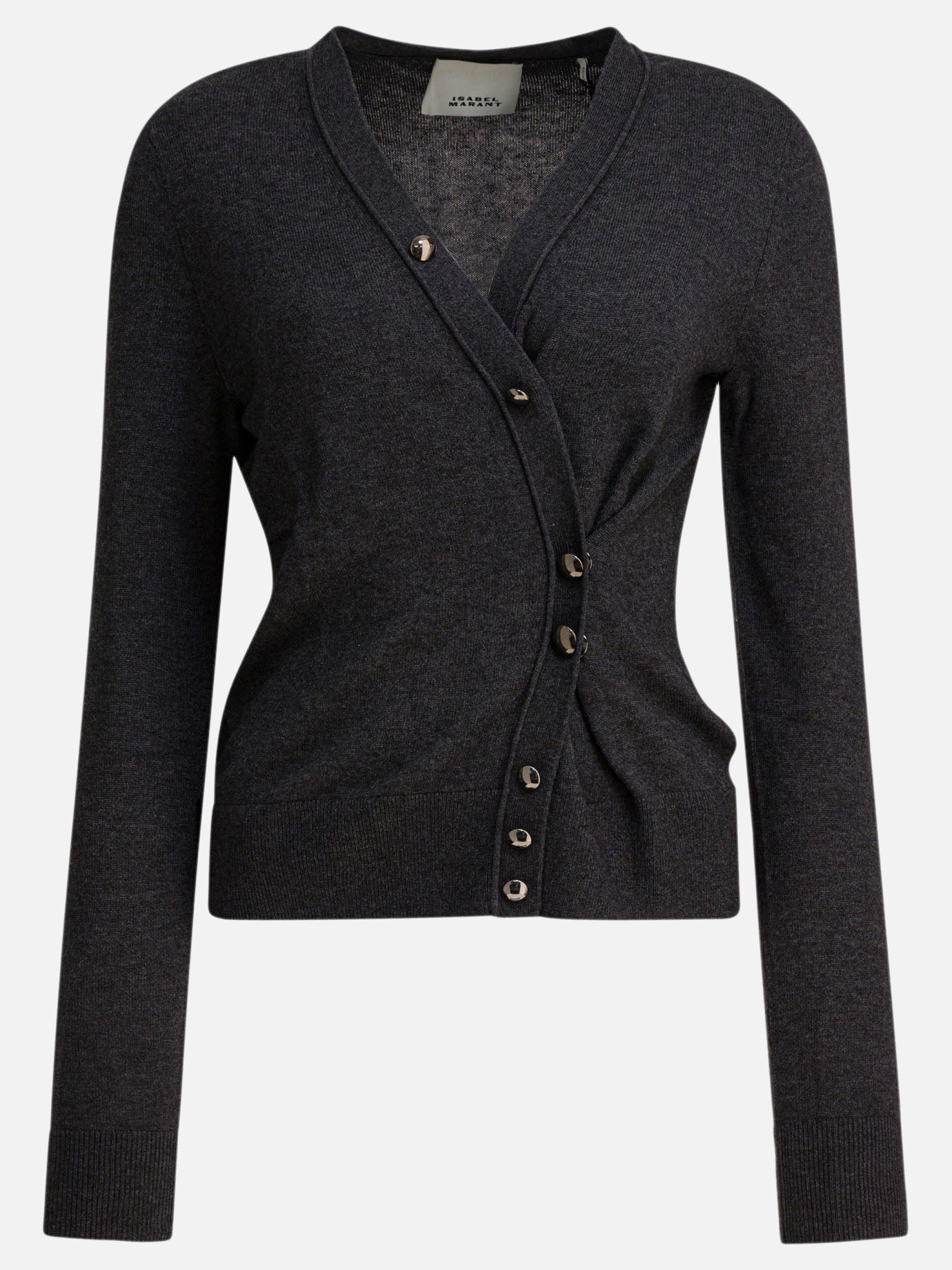 Cardigan Solid colour  Grigio - Isabel Marant Donna | PDP | VIETTI Online Store | thumbnail