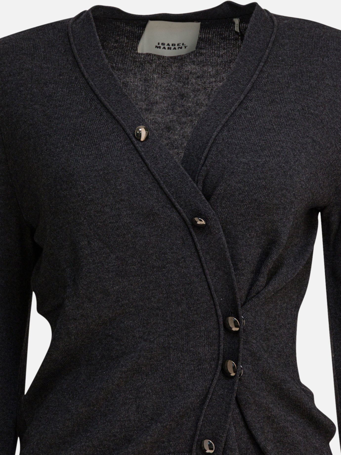 Cardigan Solid colour  Grigio - Isabel Marant Donna | PDP | VIETTI Online Store | Zoom-Modal_3
