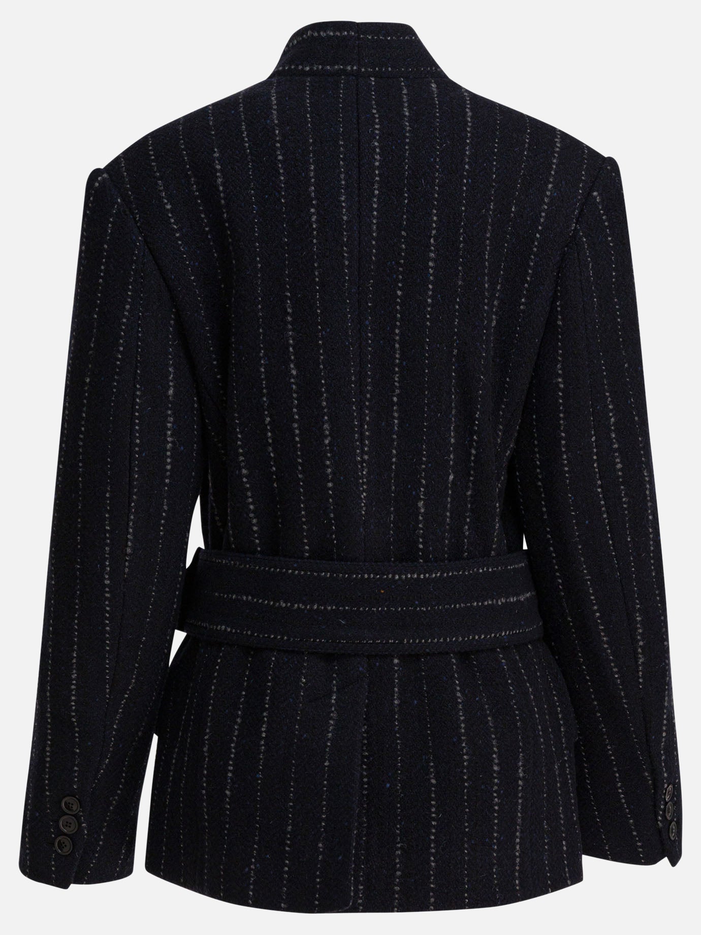 Cappotti corti Pinstripe  Blu - Isabel Marant Donna | PDP | VIETTI Online Store | Zoom-Modal_2
