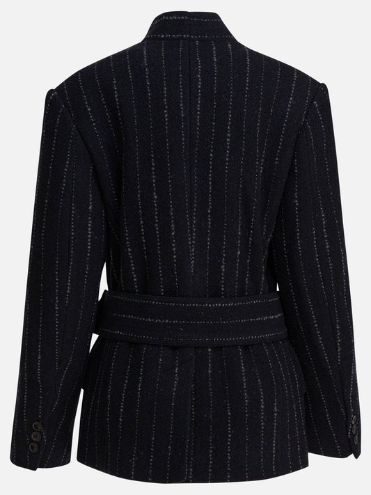 Cappotti corti Pinstripe  Blu - Isabel Marant Donna | PLP | VIETTI Online Store | 2
