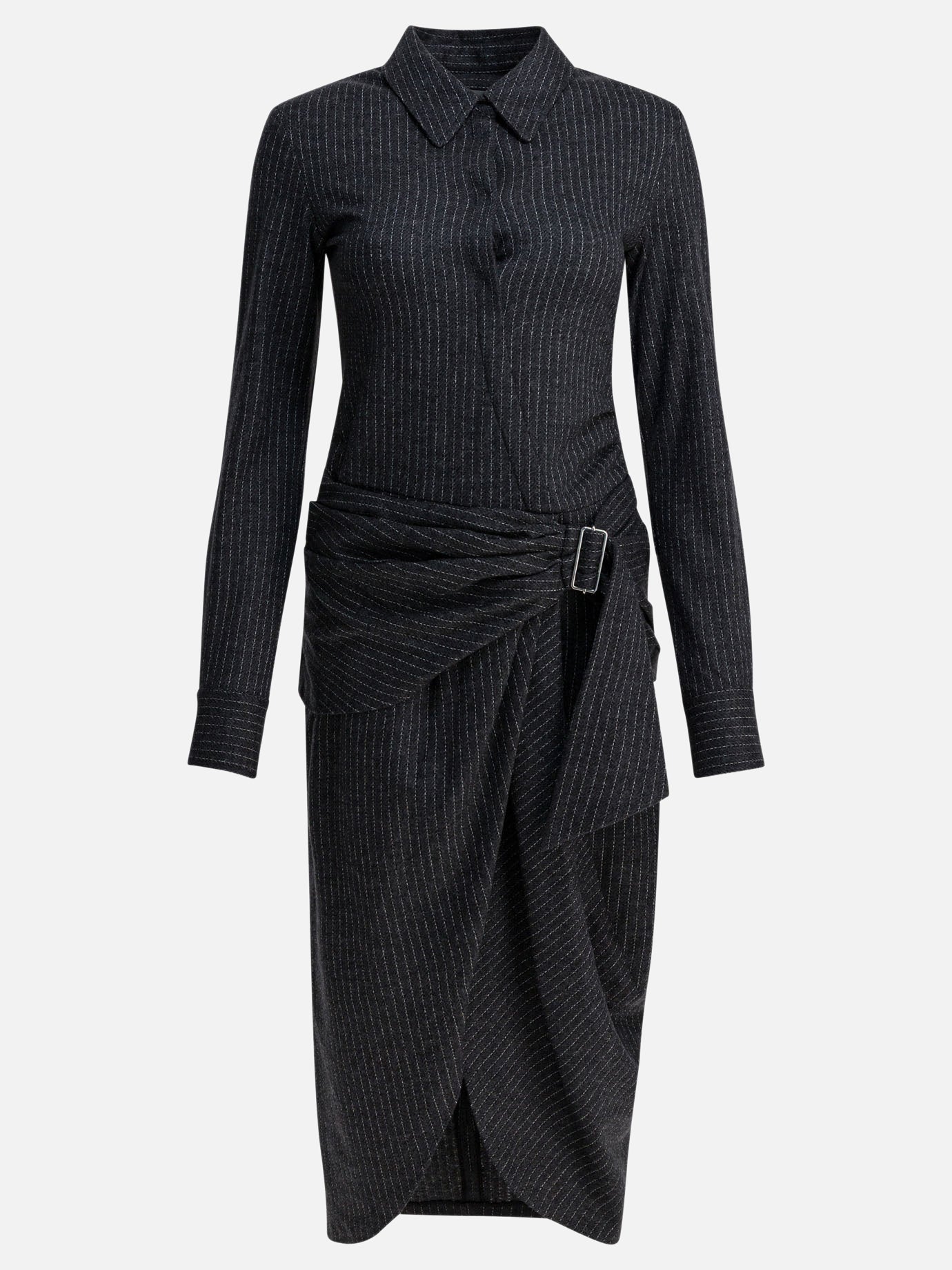 Abiti midi Striped  Grigio - Isabel Marant Donna | PDP | VIETTI Online Store | Zoom-Modal
