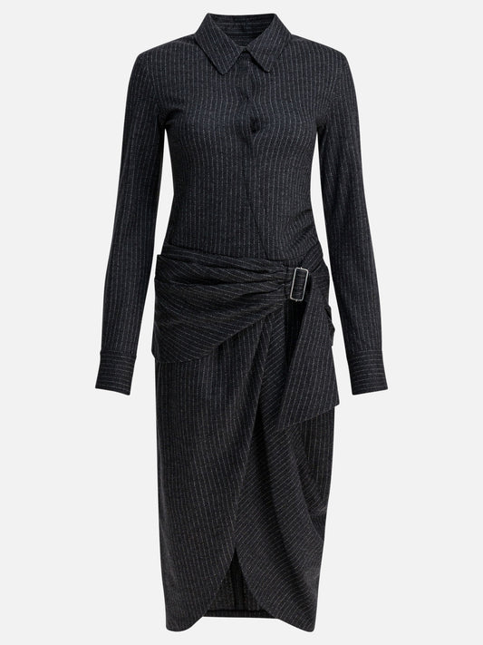 Abiti midi Striped  Grigio - Isabel Marant Donna | PDP | VIETTI Online Store 
