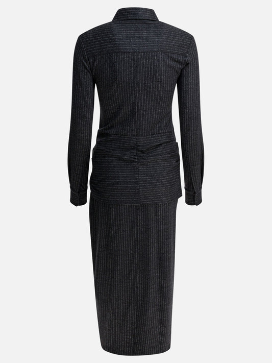 Abiti midi Striped  Grigio - Isabel Marant Donna | PDP | VIETTI Online Store | 2
