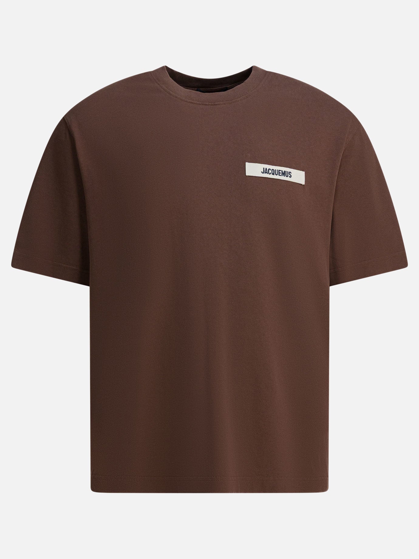 Crewneck t-shirts Logo  Brown - Jacquemus Men | PDP | VIETTI Online Store | Zoom-Modal
