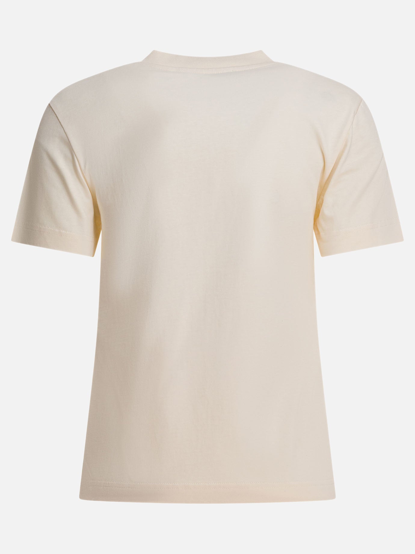 T-shirt girocollo Logo  Beige - Jacquemus Donna | PDP | VIETTI Online Store | thumbnail_2