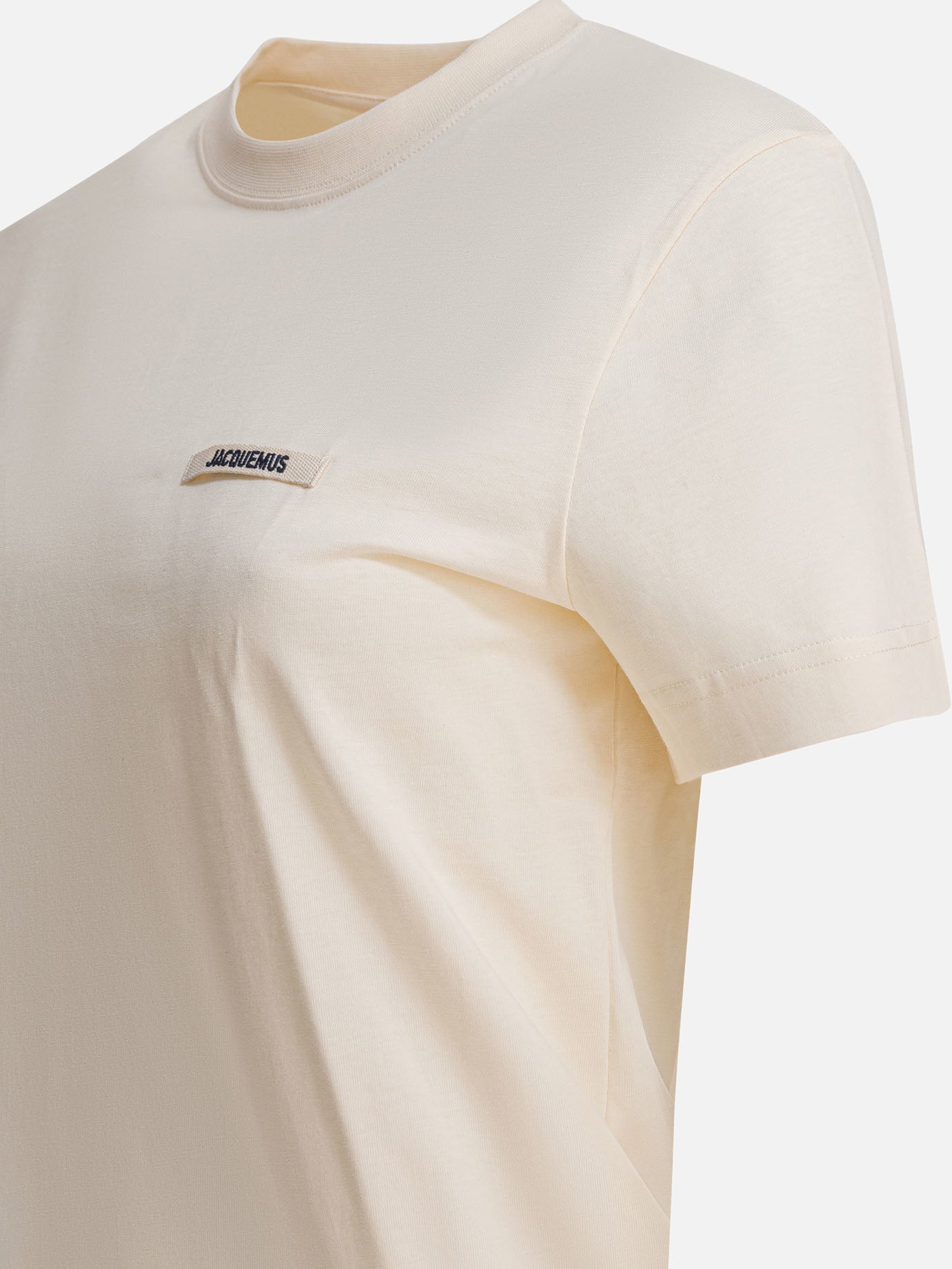 T-shirt girocollo Logo  Beige - Jacquemus Donna | PDP | VIETTI Online Store | thumbnail_4
