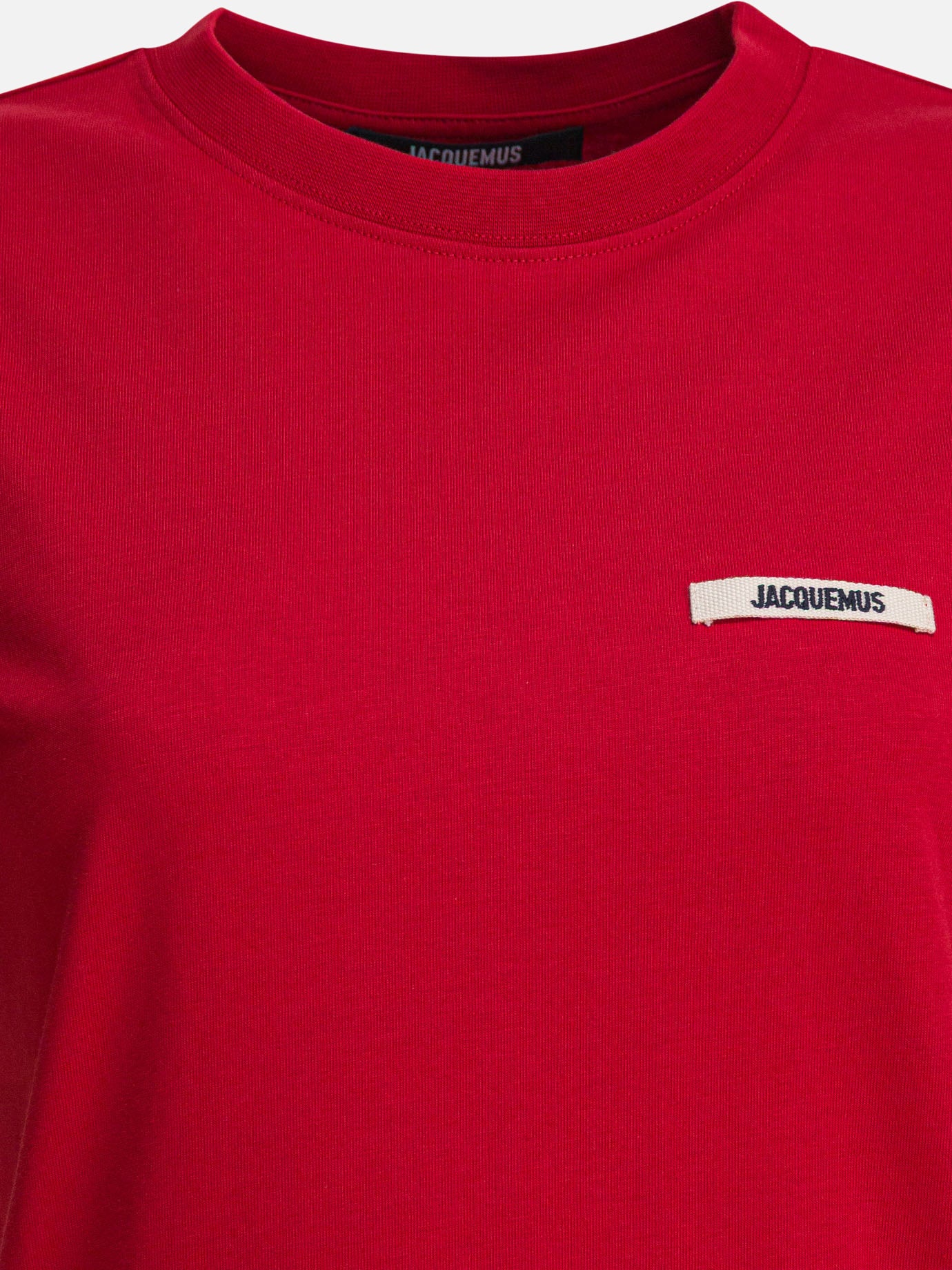 T-shirt girocollo Logo  Rosso - Jacquemus Donna | PDP | VIETTI Online Store | Zoom-Modal_3
