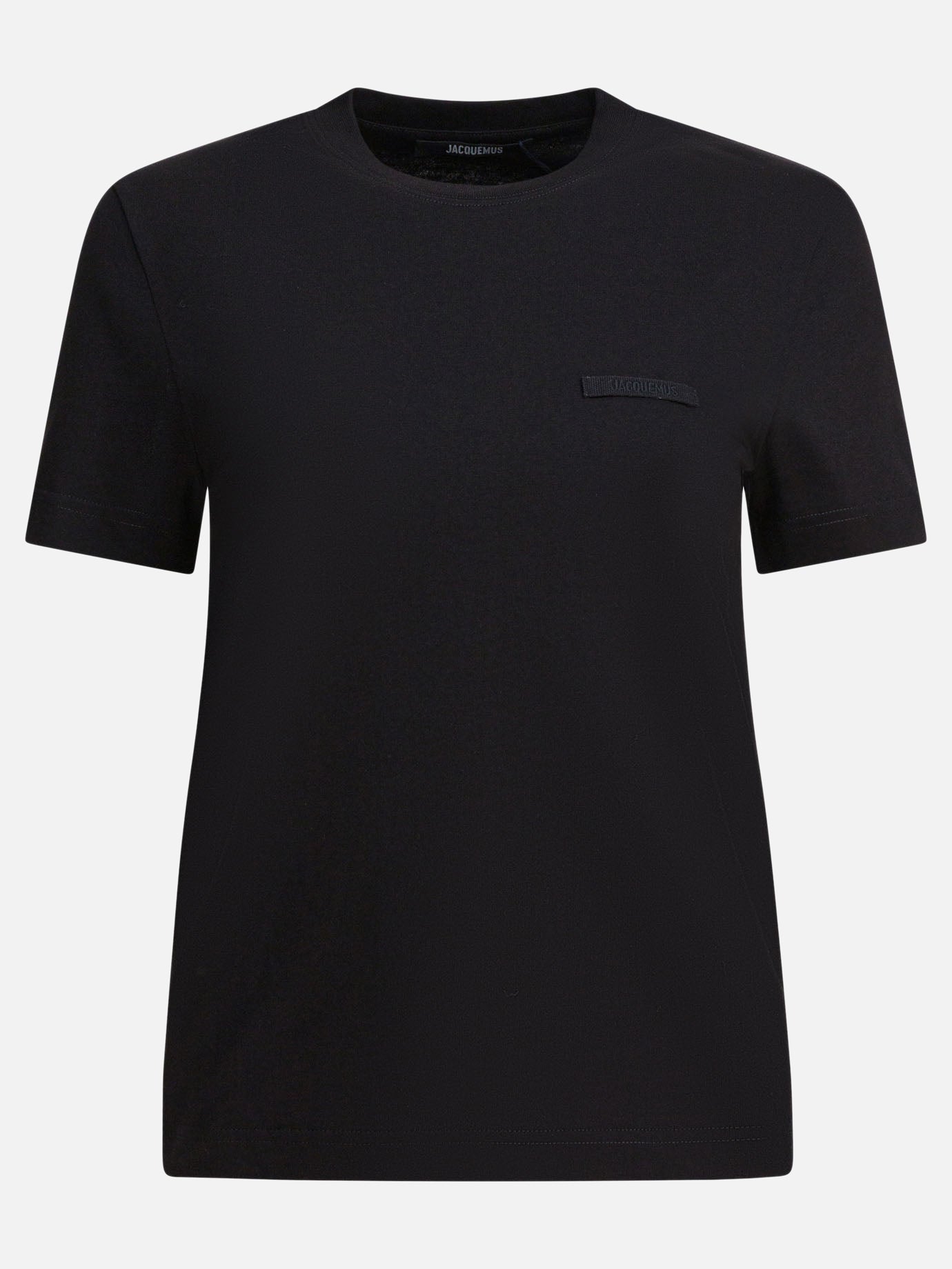 T-shirt girocollo Logo  Nero - Jacquemus Donna | PDP | VIETTI Online Store | thumbnail