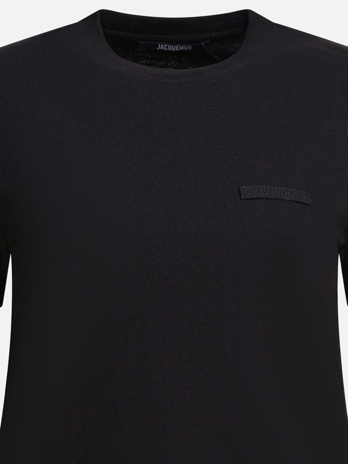 T-shirt girocollo Logo  Nero - Jacquemus Donna | PDP | VIETTI Online Store | thumbnail_3
