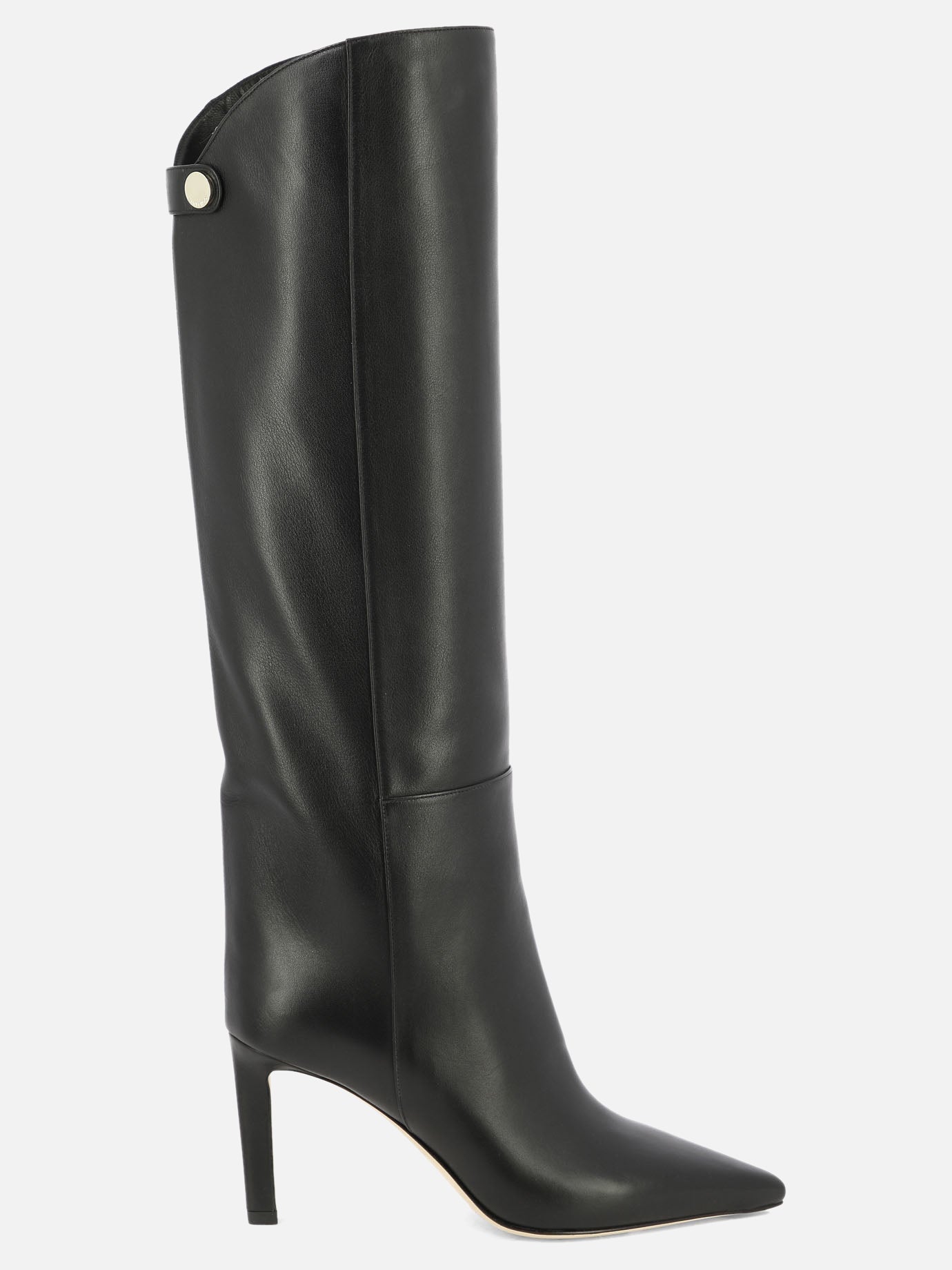Al ginocchio 100% calf - 95% calf 5% rubber  Nero - Jimmy Choo Donna | PDP | VIETTI Online Store | Zoom-Modal
