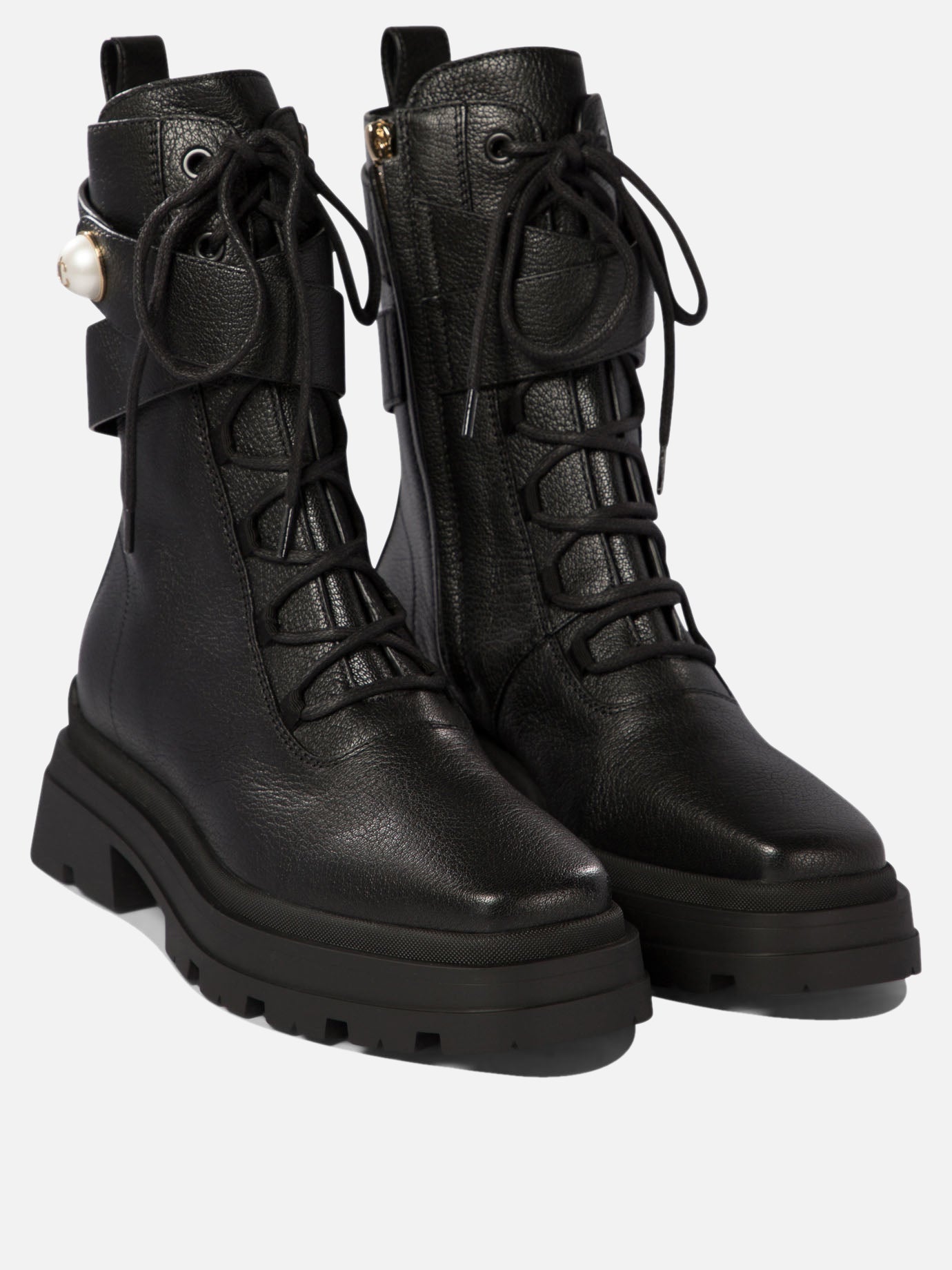 Anfibi 90% goat 10% lamb - 100% rubber  Nero - Jimmy Choo Donna | PDP | VIETTI Online Store | thumbnail_3