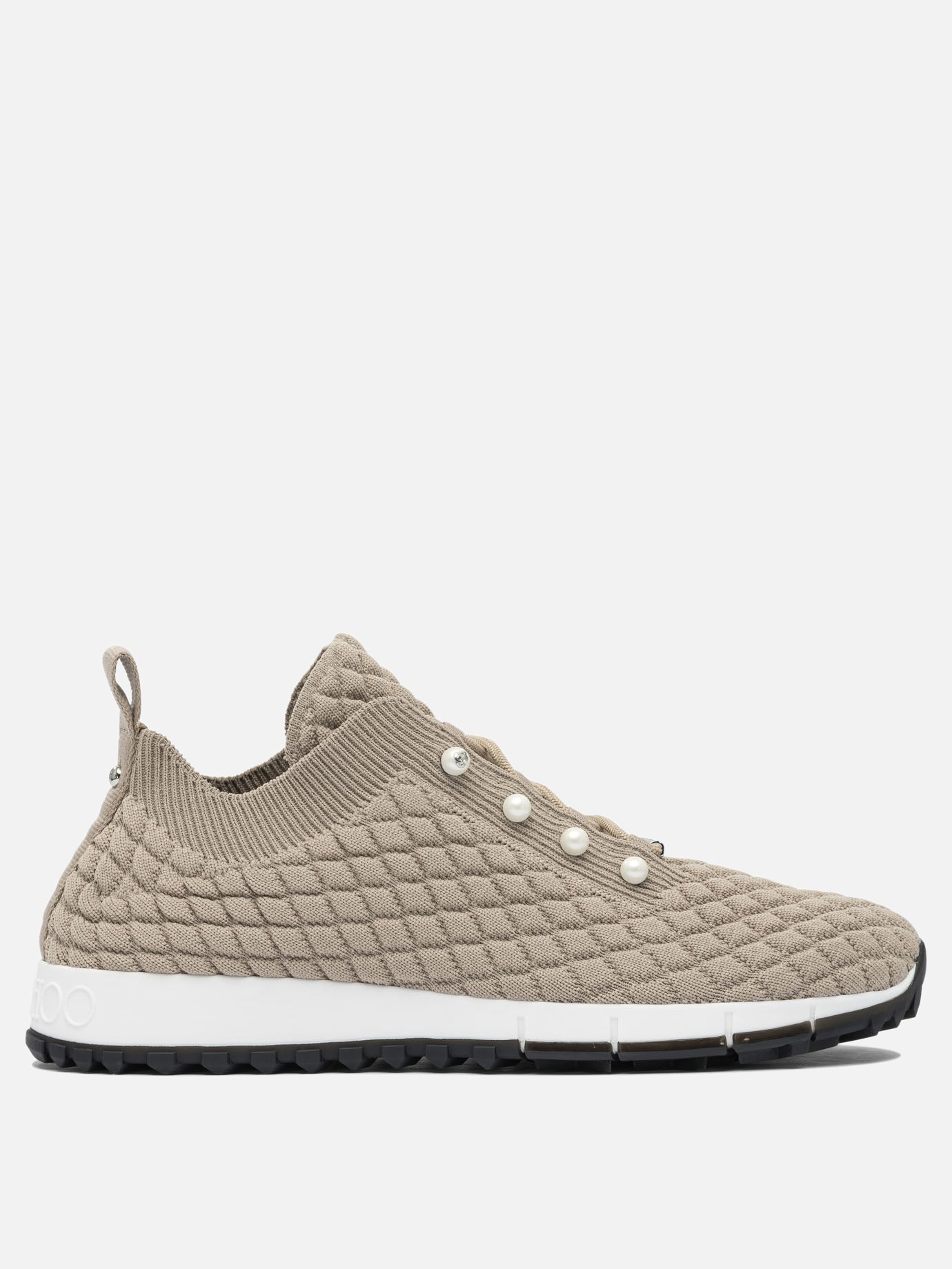 Low top sneakers 100% textile - 100% rubber  Grey - Jimmy Choo Women | PDP | VIETTI Online Store | Zoom-Modal
