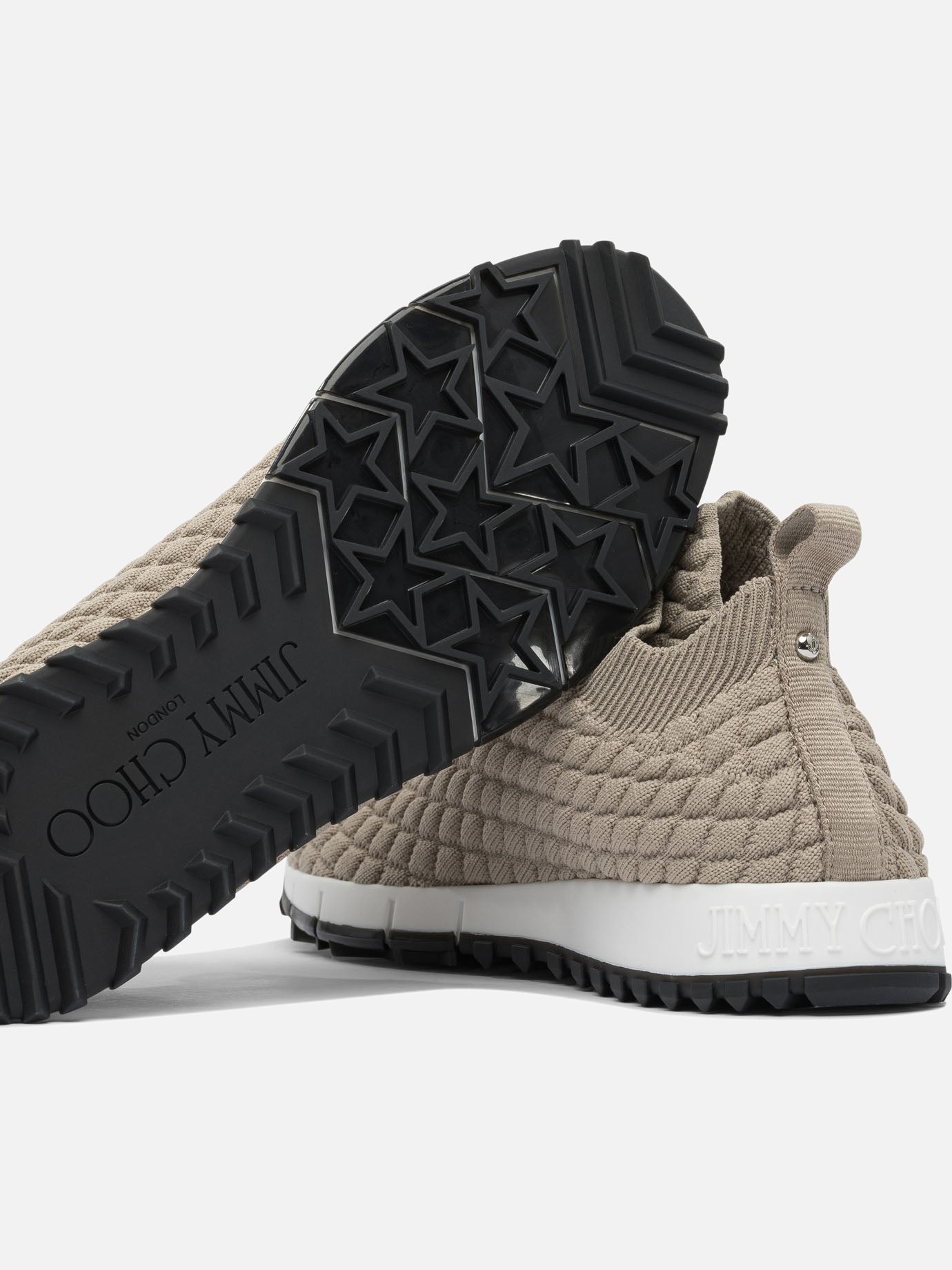 Low top sneakers 100% textile - 100% rubber  Grey - Jimmy Choo Women | PDP | VIETTI Online Store | thumbnail_5