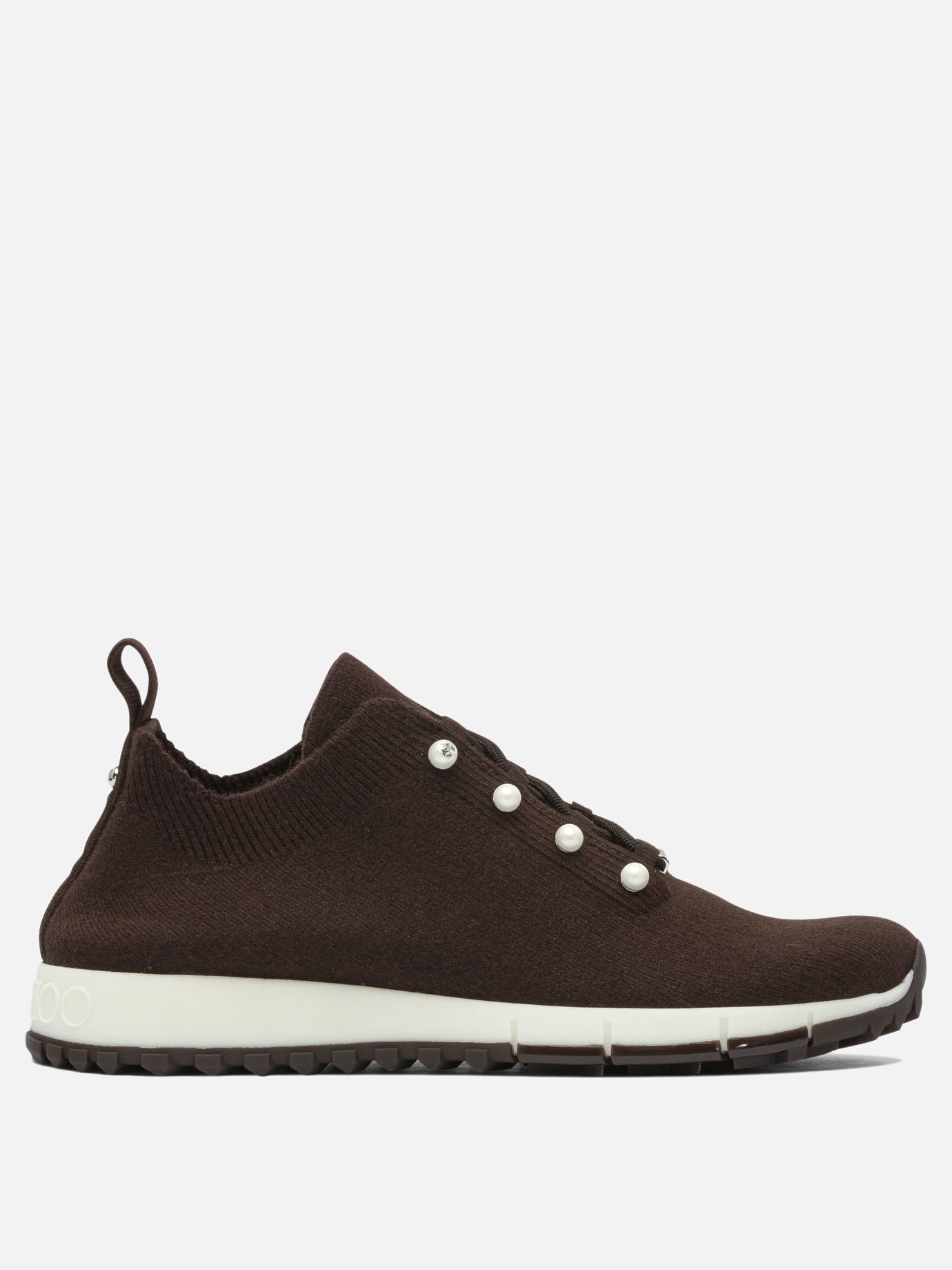 Low top sneakers 100% textile - 100% rubber  Brown - Jimmy Choo Women | PDP | VIETTI Online Store | thumbnail