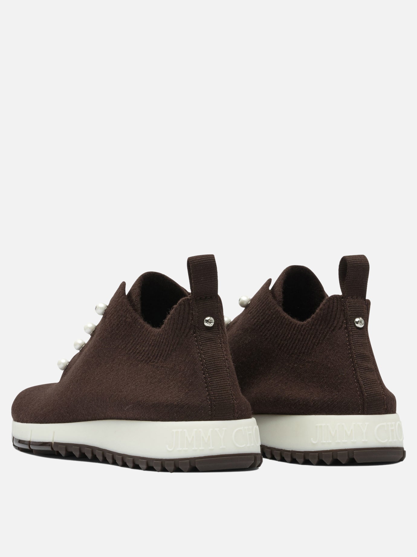 Low top sneakers 100% textile - 100% rubber  Brown - Jimmy Choo Women | PDP | VIETTI Online Store | Zoom-Modal_4
