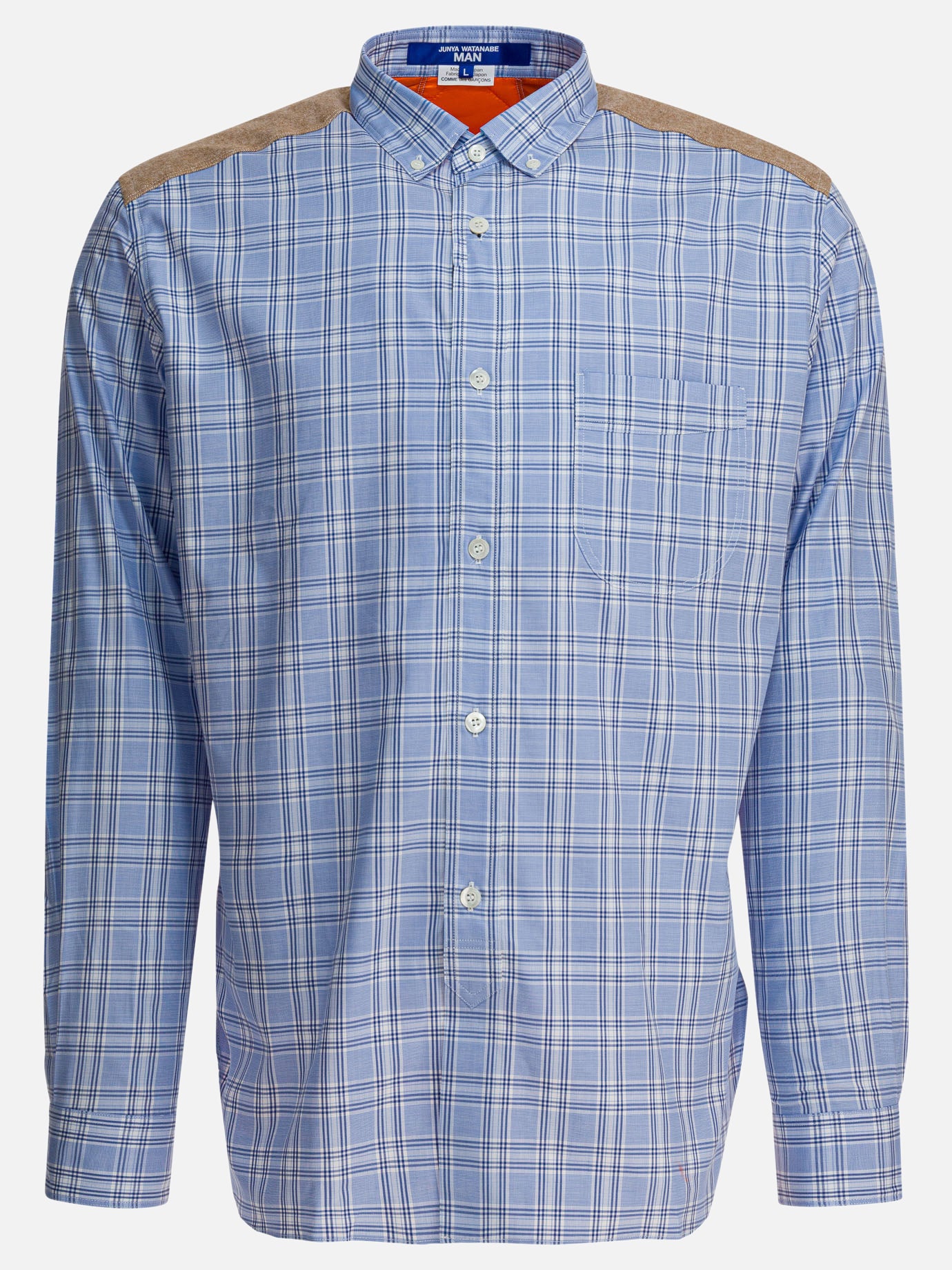 Casual shirts Check  Light blue - Junya Watanabe MAN Men | PDP | VIETTI Online Store | thumbnail