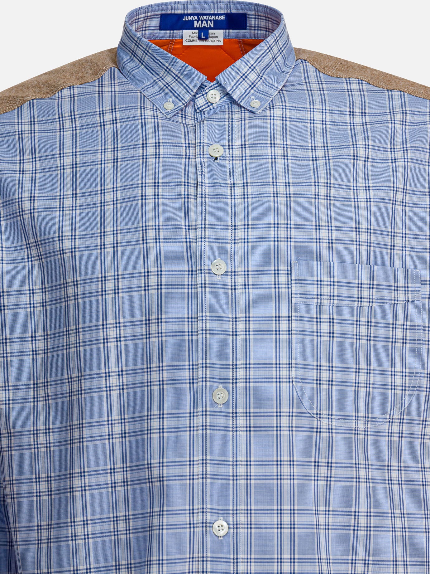 Casual shirts Check  Light blue - Junya Watanabe MAN Men | PDP | VIETTI Online Store | Zoom-Modal_3
