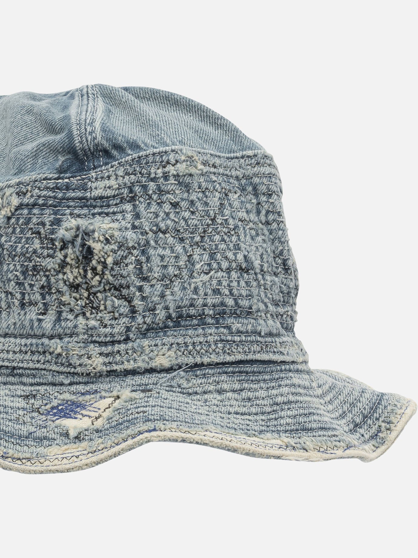 Bucket hats 100% cotton  Blue - KAPITAL Men | PDP | VIETTI Online Store | Zoom-Modal_4
