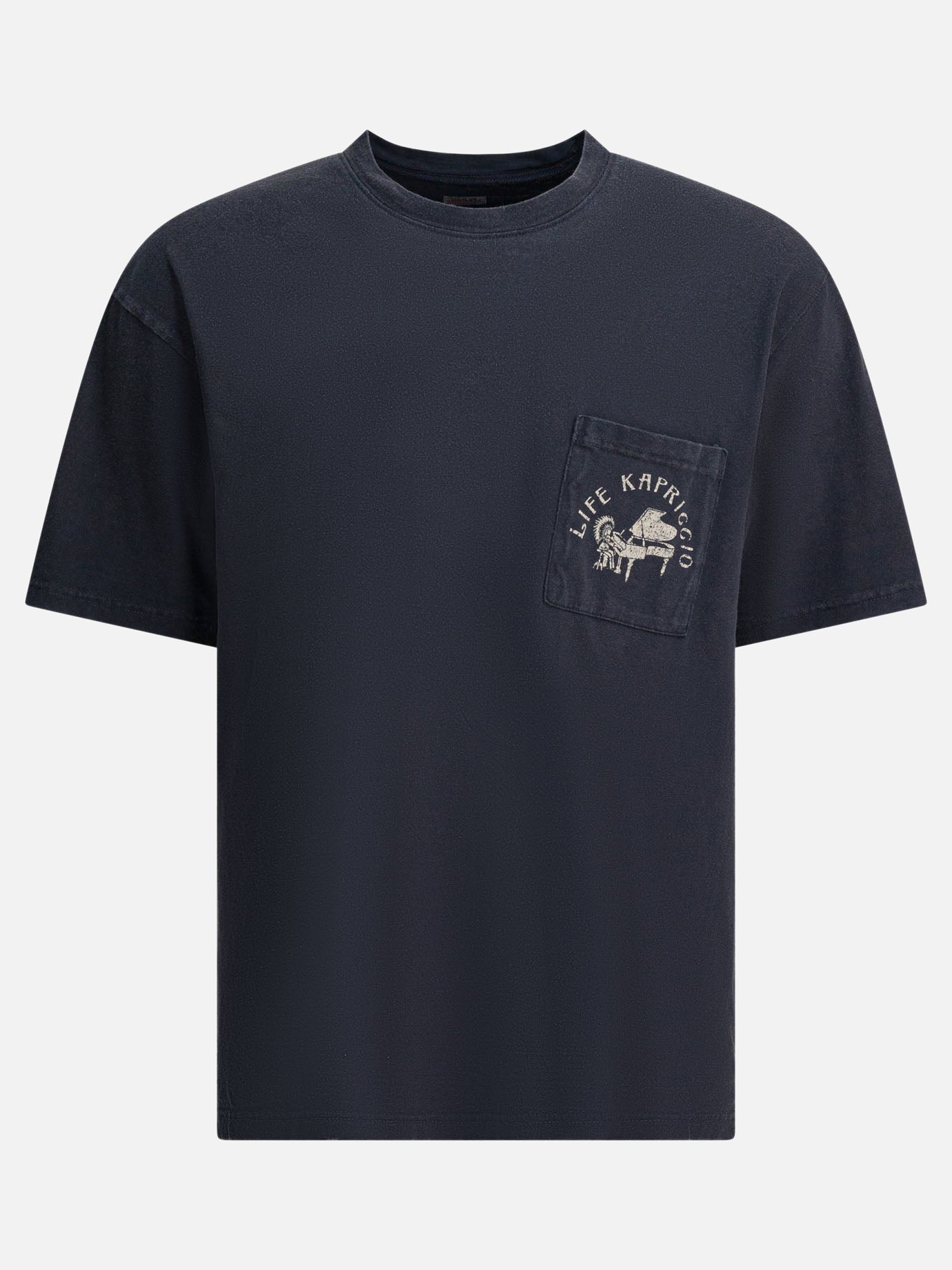 T-shirt girocollo Print  Nero - KAPITAL Uomo | PDP | VIETTI Online Store | Zoom-Modal
