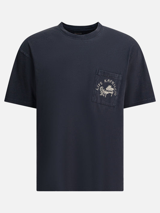 T-shirt girocollo Print  Nero - KAPITAL Uomo | VIETTI Online Store 
