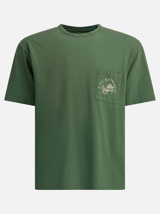 T-shirt girocollo Print  Verde - KAPITAL Uomo | VIETTI Online Store 

