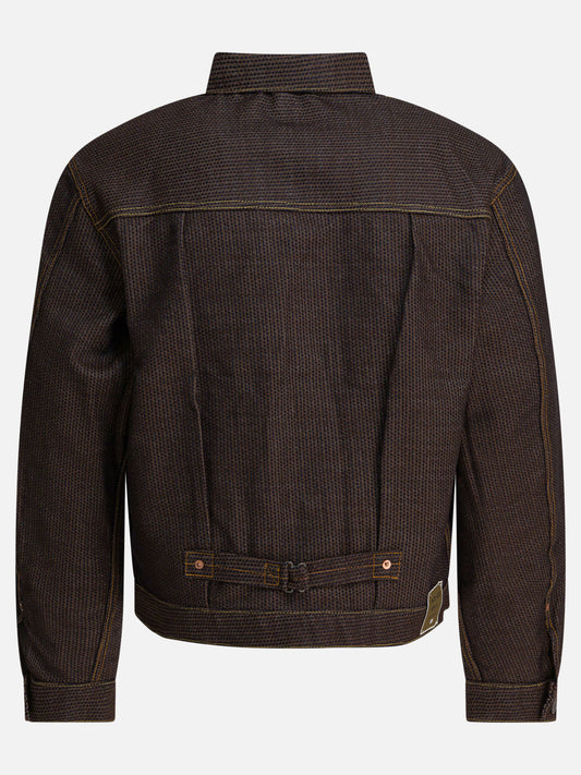 Denim jackets Solid colour  Brown - KAPITAL Men | PLP | VIETTI Online Store | 2
