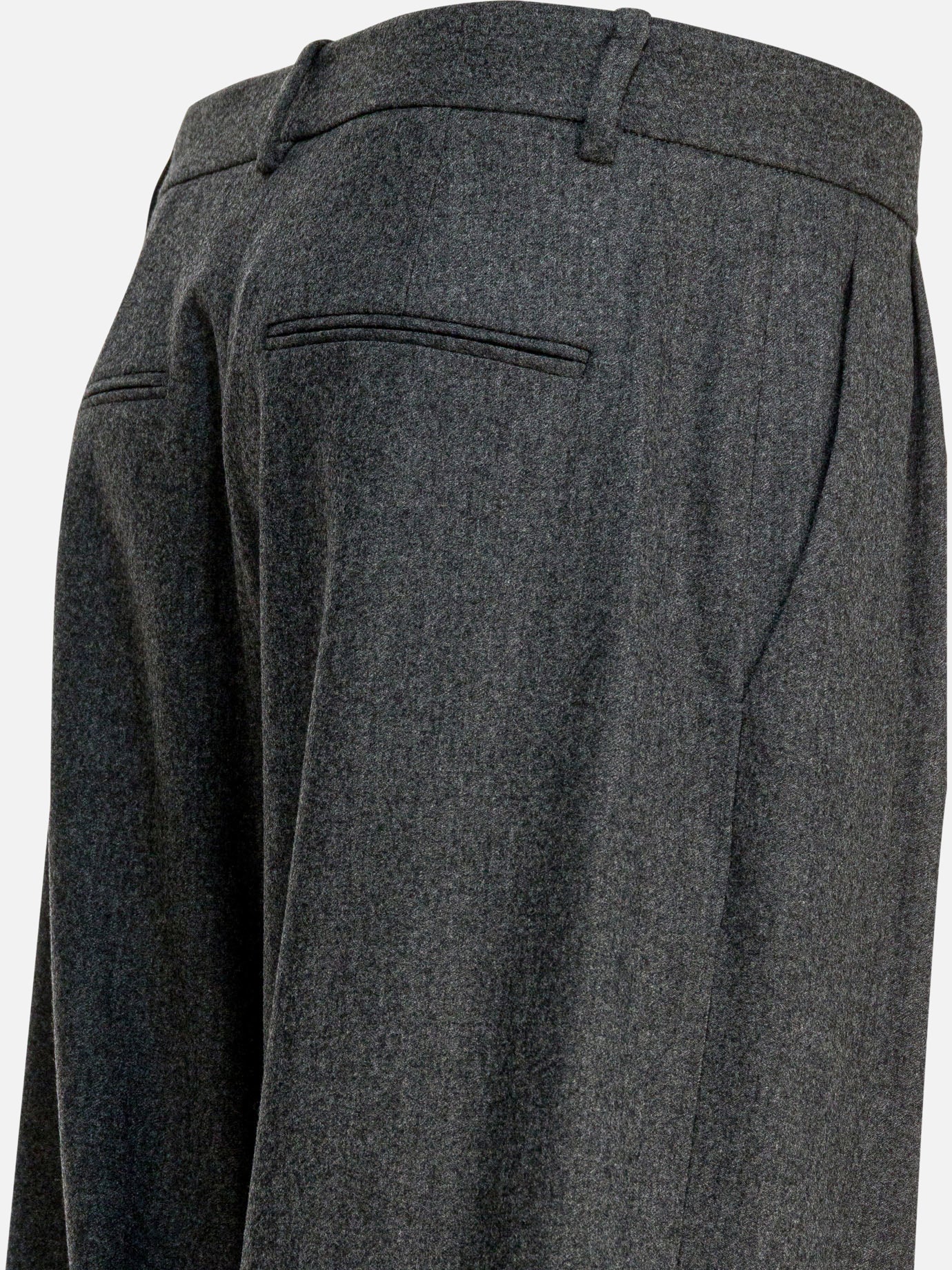 Leisure trousers Pinstriped  Grey - Khaite Women | PDP | VIETTI Online Store | thumbnail_4