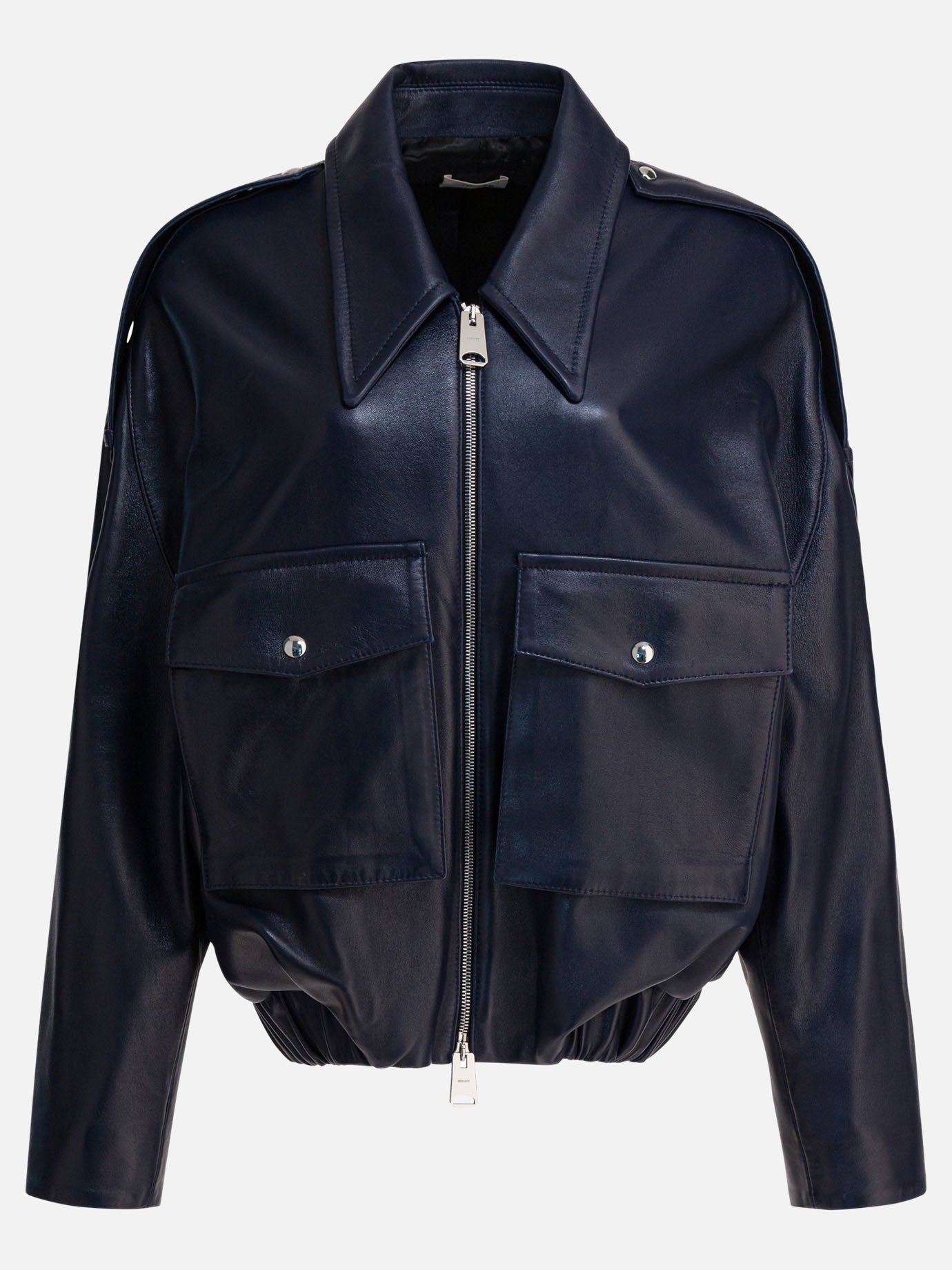 Bomber Solid colour  Blu - Khaite Donna | PDP | VIETTI Online Store | thumbnail