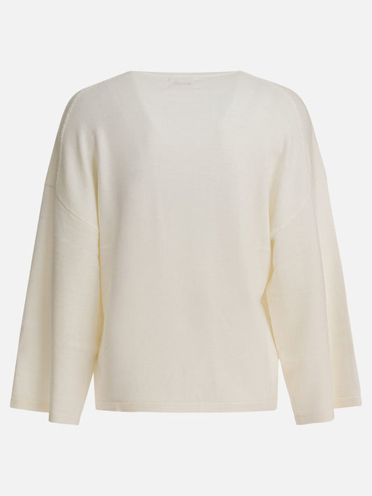 Crewneck sweaters Solid colour  White - Khaite Women | PLP | VIETTI Online Store | 2
