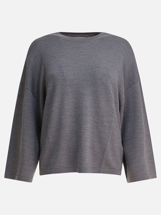 Crewneck sweaters Solid colour  Grey - Khaite Women | PLP | VIETTI Online Store 
