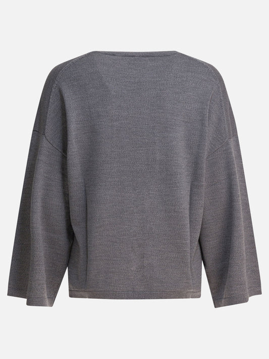 Crewneck sweaters Solid colour  Grey - Khaite Women | PLP | VIETTI Online Store | 2
