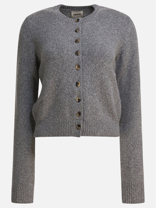 Cardigans Solid colour  Grey - Khaite Women | VIETTI Online Store 
