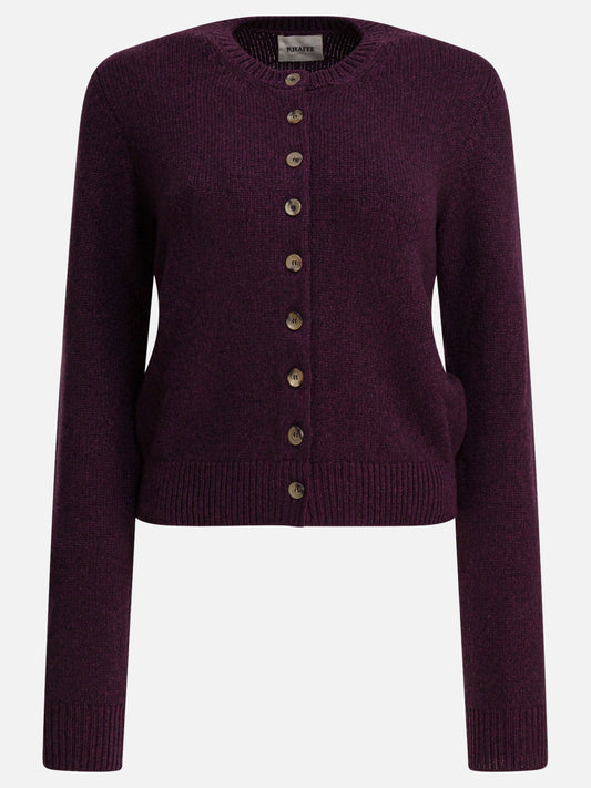 Crewneck sweaters Solid colour  Purple - Khaite Women | VIETTI Online Store 
