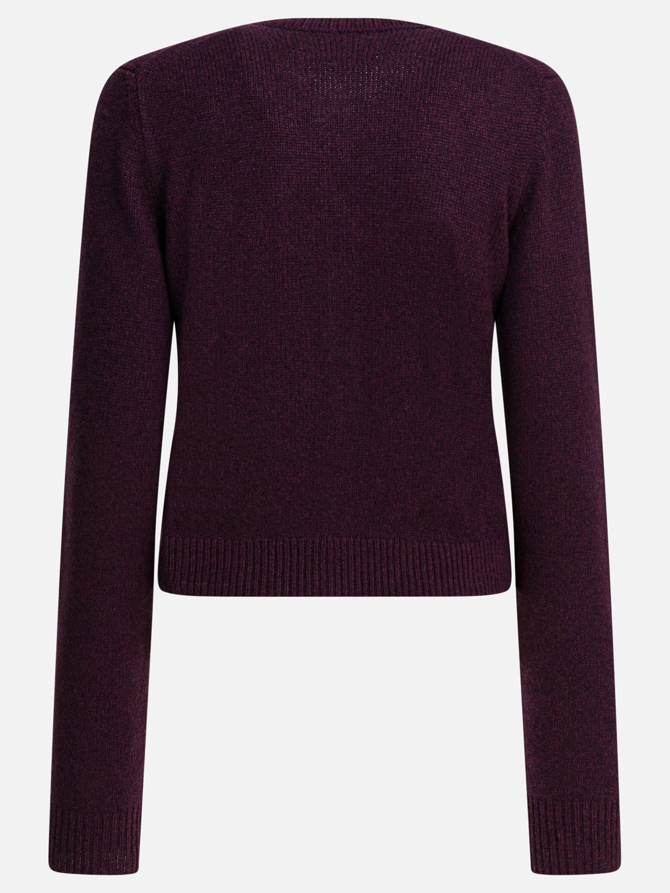 Crewneck sweaters Solid colour  Purple - Khaite Women | PDP | VIETTI Online Store | thumbnail_2