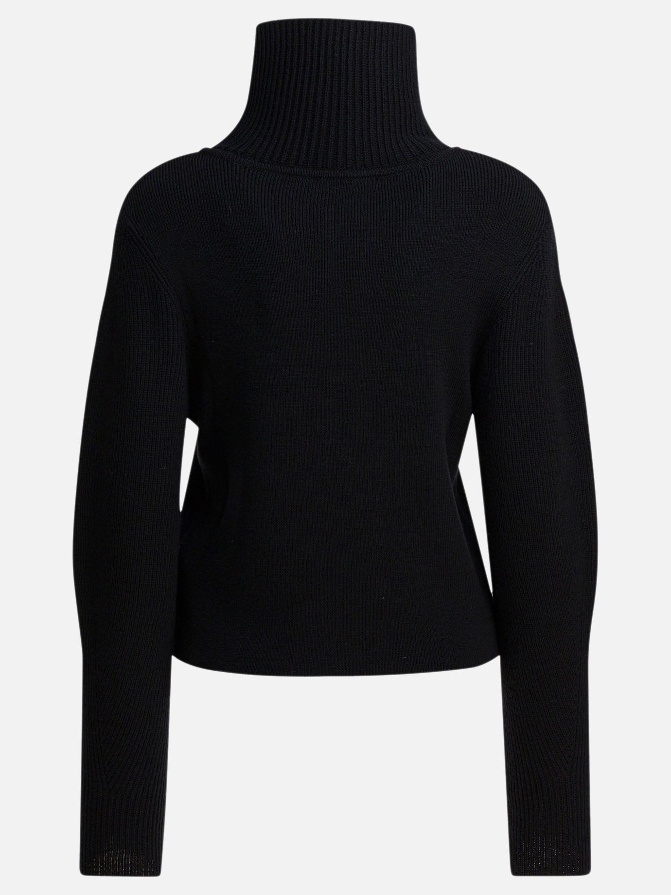 Maglioni con mezza zip Solid colour  Nero - Lemaire Donna | PDP | VIETTI Online Store | thumbnail_2