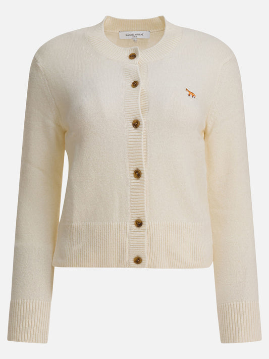 Cardigans Solid colour  Beige - Maison Kitsuné Women | VIETTI Online Store 
