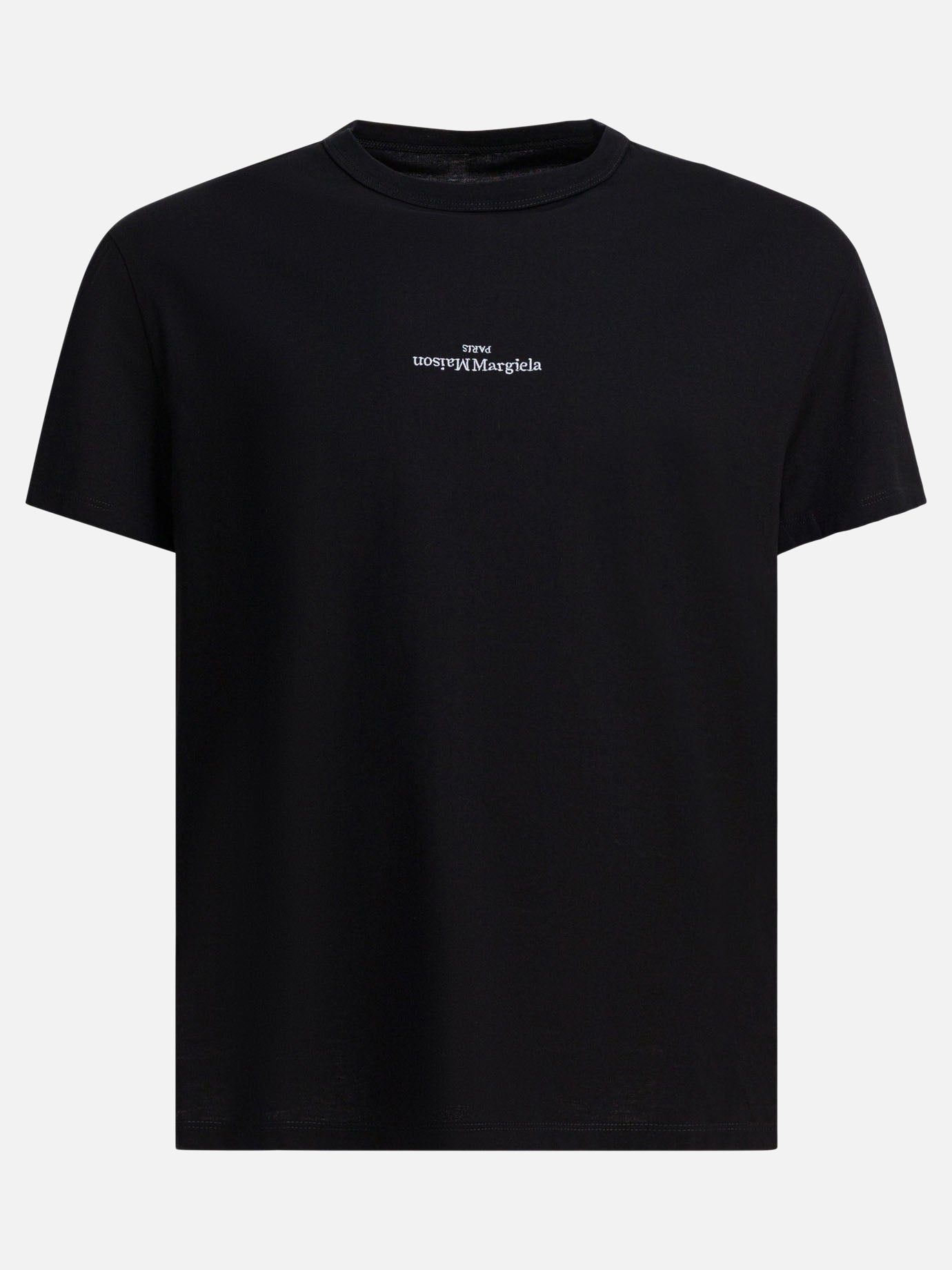 T-shirt girocollo Logo  Nero - Maison Margiela Uomo | PDP | VIETTI Online Store | thumbnail