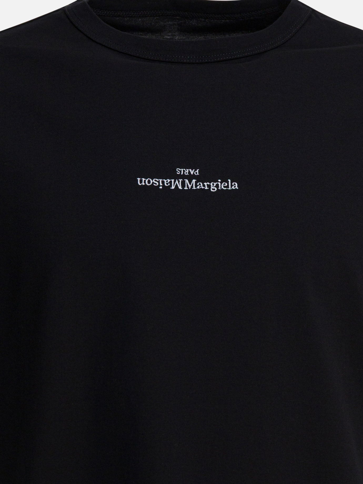 T-shirt girocollo Logo  Nero - Maison Margiela Uomo | PDP | VIETTI Online Store | Zoom-Modal_3
