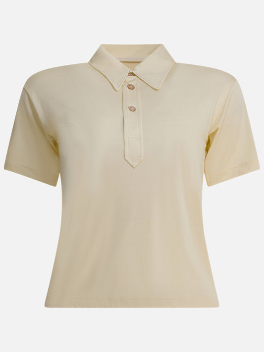 Polo con bottoni Solid colour  Beige - Maison Margiela Donna | PDP | VIETTI Online Store 
